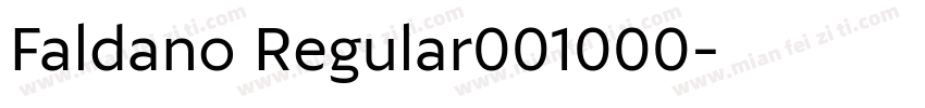 Faldano Regular001000字体转换
